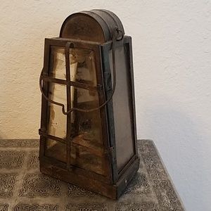 Antique Sailor Lantern Metal Vintage Decor